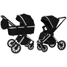 Коляска универсальная CARRELLO Optima CRL-6503 (2in1) Leather Black /1/