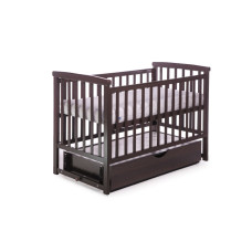 Кроватка детская DeSon с ящиком MRIYA, Орех