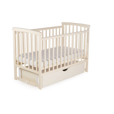 Кроватка детская DeSon с ящиком MRIYA, Ваниль