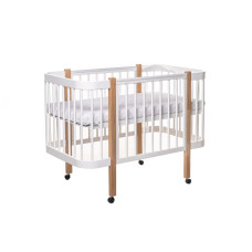 Ліжко дитяче Світанок, Біле+натуральне