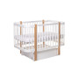 Ліжко дитяче Світанок, Біле+натуральне
