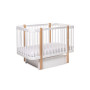 Ліжко дитяче Світанок, Біле+натуральне