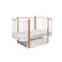 Ліжко дитяче Світанок, Біле+натуральне