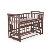 Кровать-трансформер-лодочка без ящика DeSon (TRANSFORMER), Орех