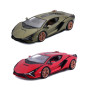 Автомодель - LAMBORGHINI SIAN FKP 37  (ассорти зеленый металлик, красный металлик, 1:24)