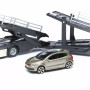 Игровой набор - АВТОТРАНСПОРТЕР MERCEDES-BENZ ACTROS C автомоделью VW POLO GTI MARK 5