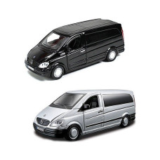Автомодель - MERCEDES-BENZ VITO (серебристый, 1:32)