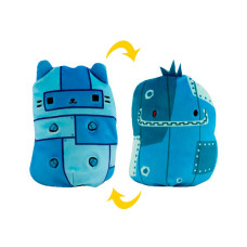 Мягкая игрушка CATS VS PICKLES 2 в 1 – КОТИК И ОГУРЧИК БЛУ