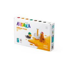 Набор самозатвердевающего пластилина ЛИПАКА – ДОМАШНИЕ ПТИЦЫ: УТКА, ГУСЬ, КУРИЦА