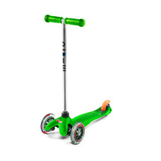 Самокат MICRO серии "MINI CLASSIC" - ЗЕЛЕНЫЙ (до 50 KG, 3-х колесный)