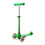 Самокат MICRO серии "MINI DELUXE" – ЗЕЛЕНЫЙ  (до 50 KG, 3-х колесный)