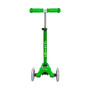 Самокат MICRO серии "MINI DELUXE" – ЗЕЛЕНЫЙ  (до 50 KG, 3-х колесный)