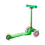Самокат MICRO серии "MINI DELUXE" – ЗЕЛЕНЫЙ  (до 50 KG, 3-х колесный)