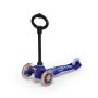 Самокат MICRO серии "MINI 3IN1 DELUXE" – СИНИЙ (до 50 KG, до 20 KG с сидением, 3-х кол.)