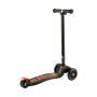 Самокат MICRO серии "MAXI DELUXE" - ЧЕРНЫЙ (до 50 KG, 3-х колесный)