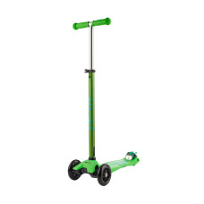 Самокат MICRO серии "MAXI DELUXE" - ЗЕЛЕНЫЙ (до 50 KG, 3-х колесный)
