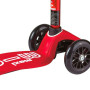 Самокат MICRO серии "MAXI DELUXE" - КРАСНЫЙ (до 50 KG, 3-х колесный)