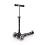 Самокат MICRO серии "MINI DELUXE" - ЧЕРНЫЙ (до 50 KG, 3-х колесный)