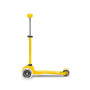 Самокат MICRO серии "MINI DELUXE LED" – ЖЁЛТЫЙ (до 50 KG, 3-х колесный, свет)