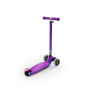 Самокат MICRO серии "MAXI DELUXE" - ФИОЛЕТОВЫЙ (до 50 KG, 3-х колесный, LED)
