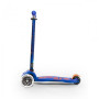 Самокат MICRO серии "MAXI DELUXE" - СИНИЙ (до 50 KG, 3-х колесный, LED)