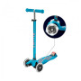 Самокат MICRO серии "MAXI DELUXE LED" – АКВА (до 50 KG, 3-х колесный, свет)