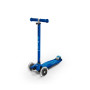 Самокат MICRO серии "MAXI DELUXE LED" – ТЕМНО-СИНИЙ (до 50 KG, 3-х колесный, свет)