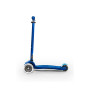 Самокат MICRO серии "MAXI DELUXE LED" – ТЕМНО-СИНИЙ (до 50 KG, 3-х колесный, свет)