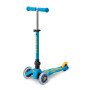 Самокат MICRO серии "MINI DELUXE" – ГОЛУБОЙ ОКЕАН  (складной, до 50 KG, 3-х колесный)