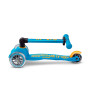 Самокат MICRO серии "MINI DELUXE" – ГОЛУБОЙ ОКЕАН  (складной, до 50 KG, 3-х колесный)