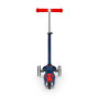 Самокат MICRO серии "MINI DELUXE LED" – ТЕМНО-СИНИЙ (до 50 KG, 3-х колесный, свет)