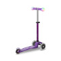 Самокат MICRO серии "MINI DELUXE MAGIC" – ФИОЛЕТОВЫЙ (до 50 KG, 3-х колесный, свет)