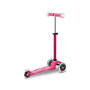 Самокат MICRO серії "Mini Deluxe Magic" - РОЖЕВИЙ (до 50 Kg, 3-х колісний, світло)