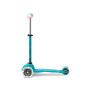 Самокат MICRO серии "MINI DELUXE MAGIC" – АКВА (до 50 KG, 3-х колесный, свет)