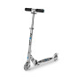 Самокат MICRO серии "SPRITE" – МАТОВЫЙ СЕРЕБРИСТЫЙ (до 100 KG, 2-х колесный)