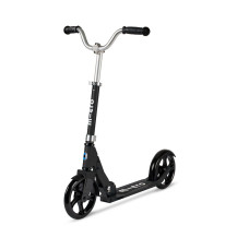 Самокат MICRO серии "CRUISER" – ЧЁРНЫЙ (до 100 KG, 2-х колесный)