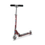 Самокат MICRO серии "SPRITE LED" – ОСЕННИЙ КРАСНЫЙ (до 100 KG, 2-х колесный, свет)