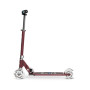 Самокат MICRO серии "SPRITE LED" – ОСЕННИЙ КРАСНЫЙ (до 100 KG, 2-х колесный, свет)