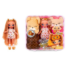 Игровой набор с куклой NA! NA! NA! SURPRISE серии "TEENS" – ПИЖАМНАЯ ТЕДДИ-ВЕЧЕРИНКА ЛАРЫ ВОНН