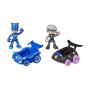 Игровой набор ГЕРОИ В МАСКАХ - КЭТБОЙ ПРОТИВ ЛУННОЙ ДЕВОЧКИ (2 фигурки, 2 машинки)