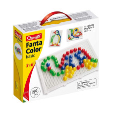 Набор - ДЛЯ ЗАНЯТИЙ МОЗАИКОЙ (15 MM фишки (60шт.) + доска 22х16 CM)