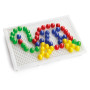 Набор - ДЛЯ ЗАНЯТИЙ МОЗАИКОЙ (15 MM фишки (60шт.) + доска 22х16 CM)