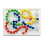 Набор - ДЛЯ ЗАНЯТИЙ МОЗАИКОЙ (15 MM фишки (60шт.) + доска 22х16 CM)