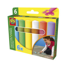 Набор мелков для асфальта - ЯРКАЯ ПАЛИТРА (6 цветов)