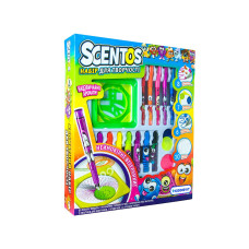 Ароматный набор для творчества - ОЗОРНЫЕ УЗОРЫ (ручки, маркеры, бумага, спирограф)