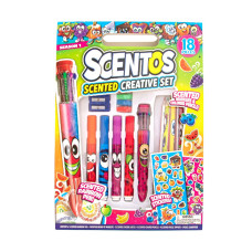 Ароматный набор для творчества - ФРУКТОВОЕ ВДОХНОВЕНИЕ (карандаши, маркеры, накл., ручка, аксес.)