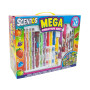 Ароматный набор для творчества - МЕГАКРЕАТИВ (фломастеры, карандаши, ручки, маркеры, наклейки)