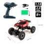 Автомобиль OFF-ROAD CRAWLER на р/у – WHERE THE TRAIL ENDS (красный, аккум.7.2V, металл. корпус,1:14)