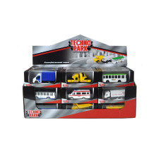 Мини-модели транспорт и спец. машины - "TECHNOPARK" (в диспенсере, ассорти)