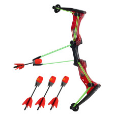 Лук для игры серии "HYPER STRIKE" (красный, 4 стрелы)